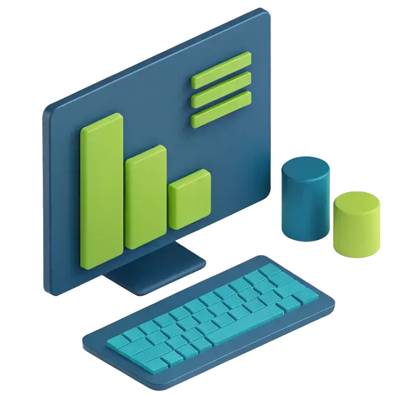 Monitor, keyboard and artifacts